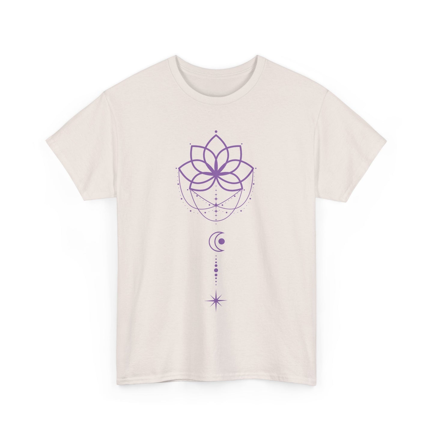 💜Celestial Grace Heavy Cotton Tee - Align with Light & Flow