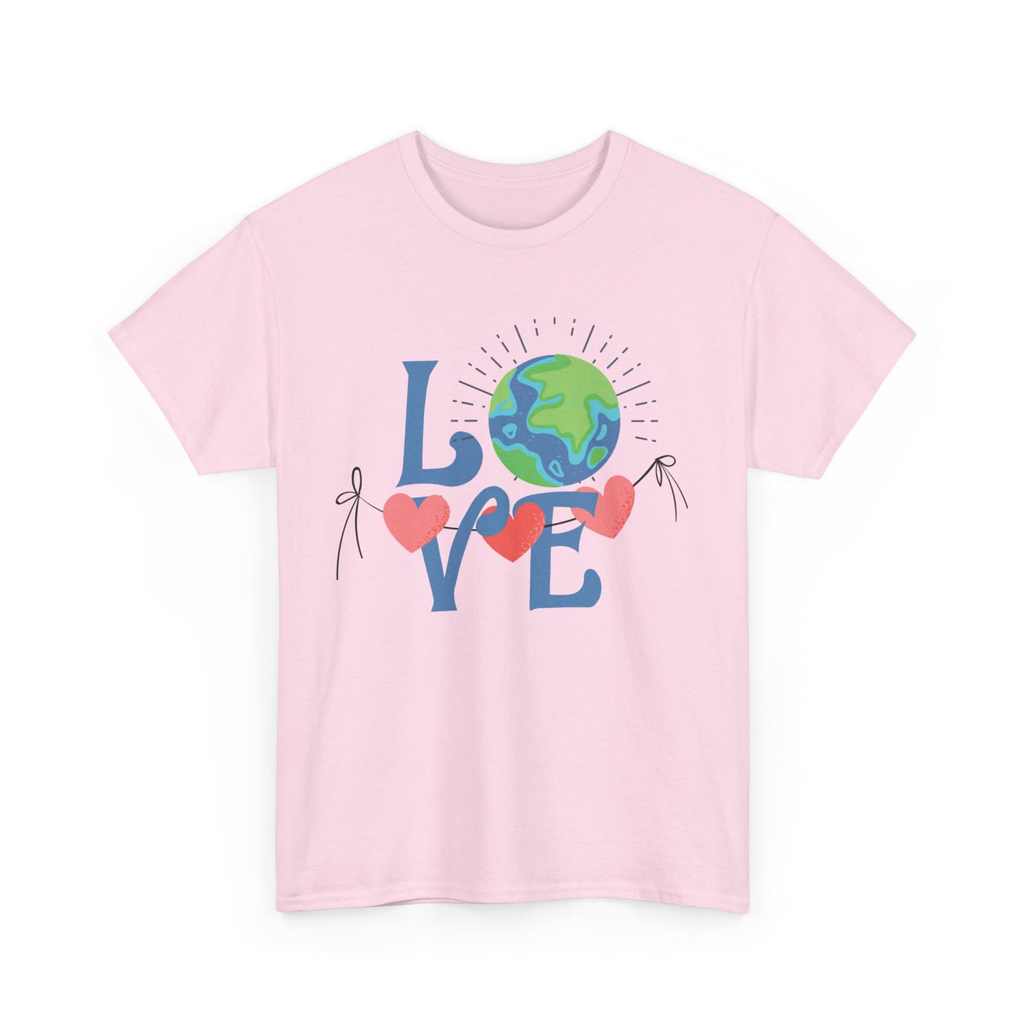 🌍Love the Earth Heavy Cotton Tee - Share the Warmth of the World