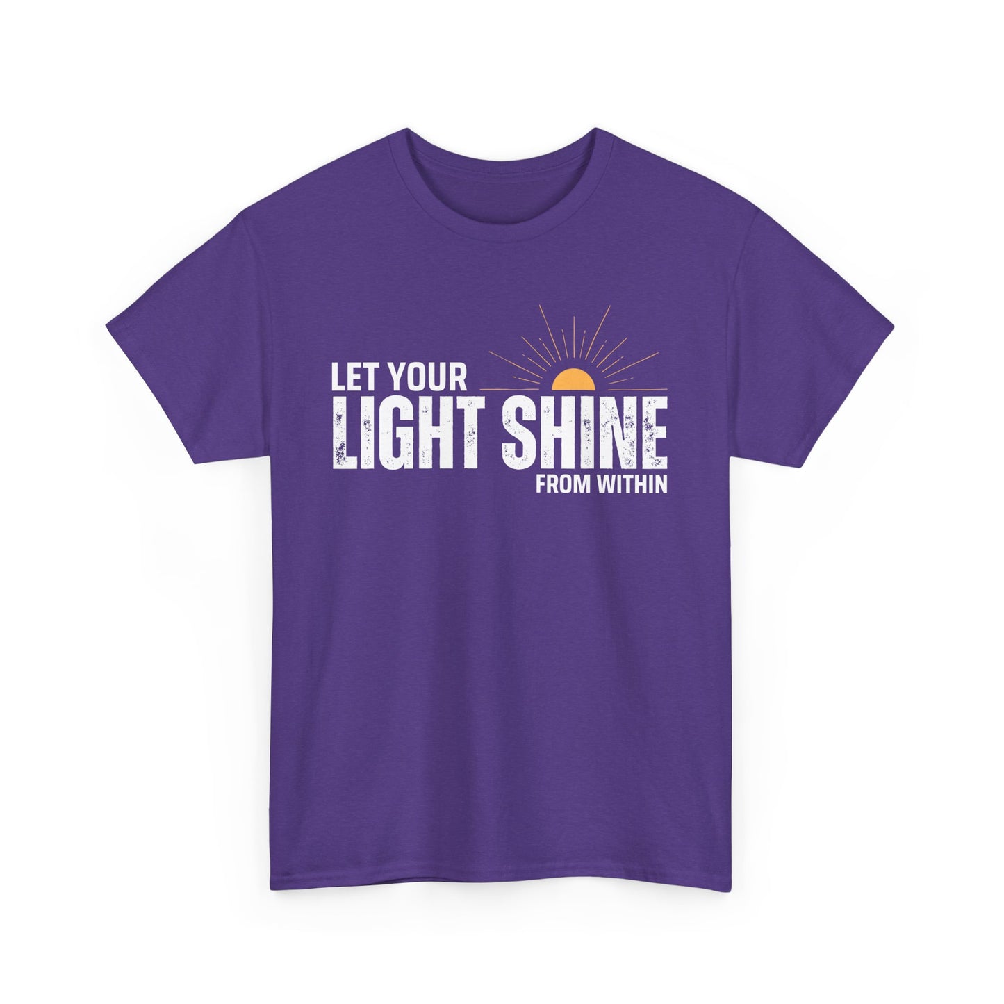 ☀️Radiant Light Heavy Cotton Tee - "Let Your Light Shine From Within"