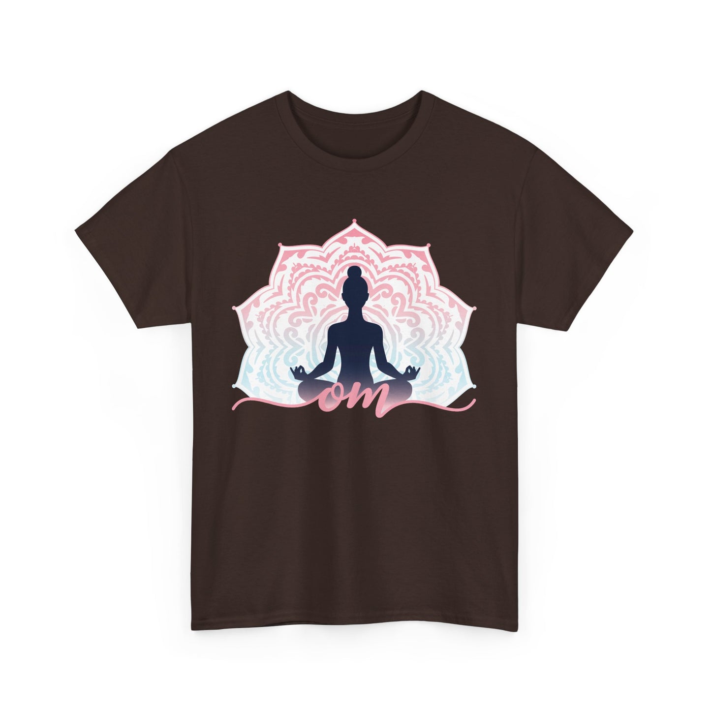 “Om Within” - Heavy Cotton Tee - Peaceful Presence & Mandala Energy