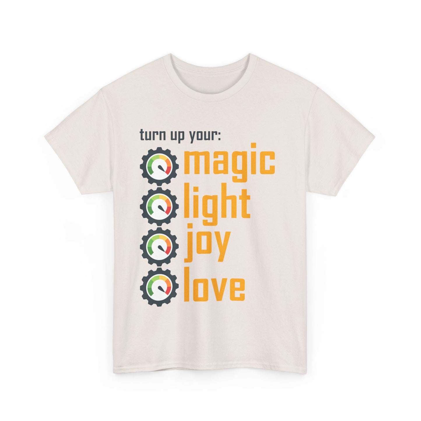 🌟Frequency Rising Heavy Cotton Tee - Turn It All the Way Up