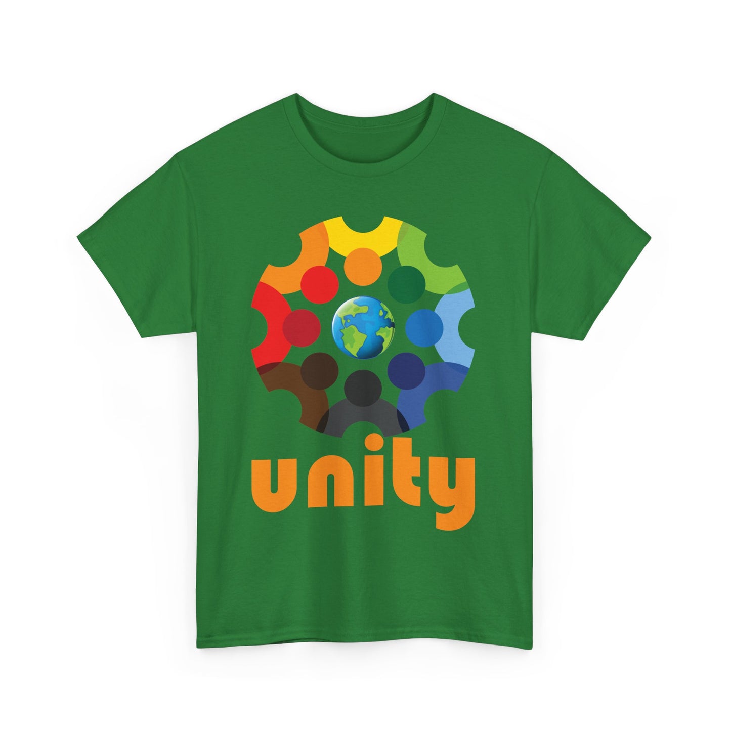 🌍We Are One Heavy Cotton Tee - Wrapped in Unity, Rooted in Love