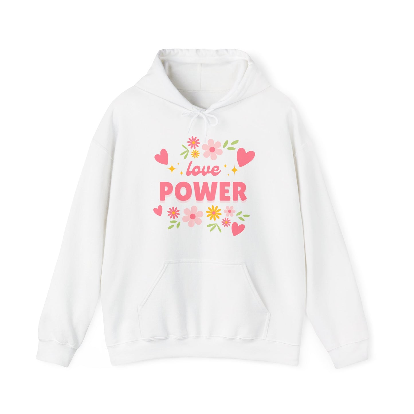 Love Power Hoodie – Blossoms of Strength & Heart🌸✨