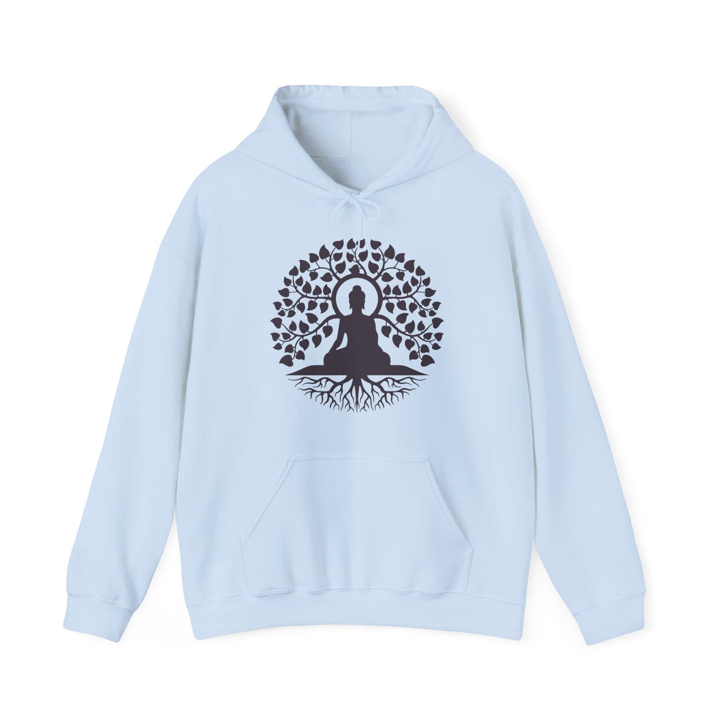 🌱Stillness Hoodie – Buddha Roots & Inner Peace🧘‍♂️🌳✨