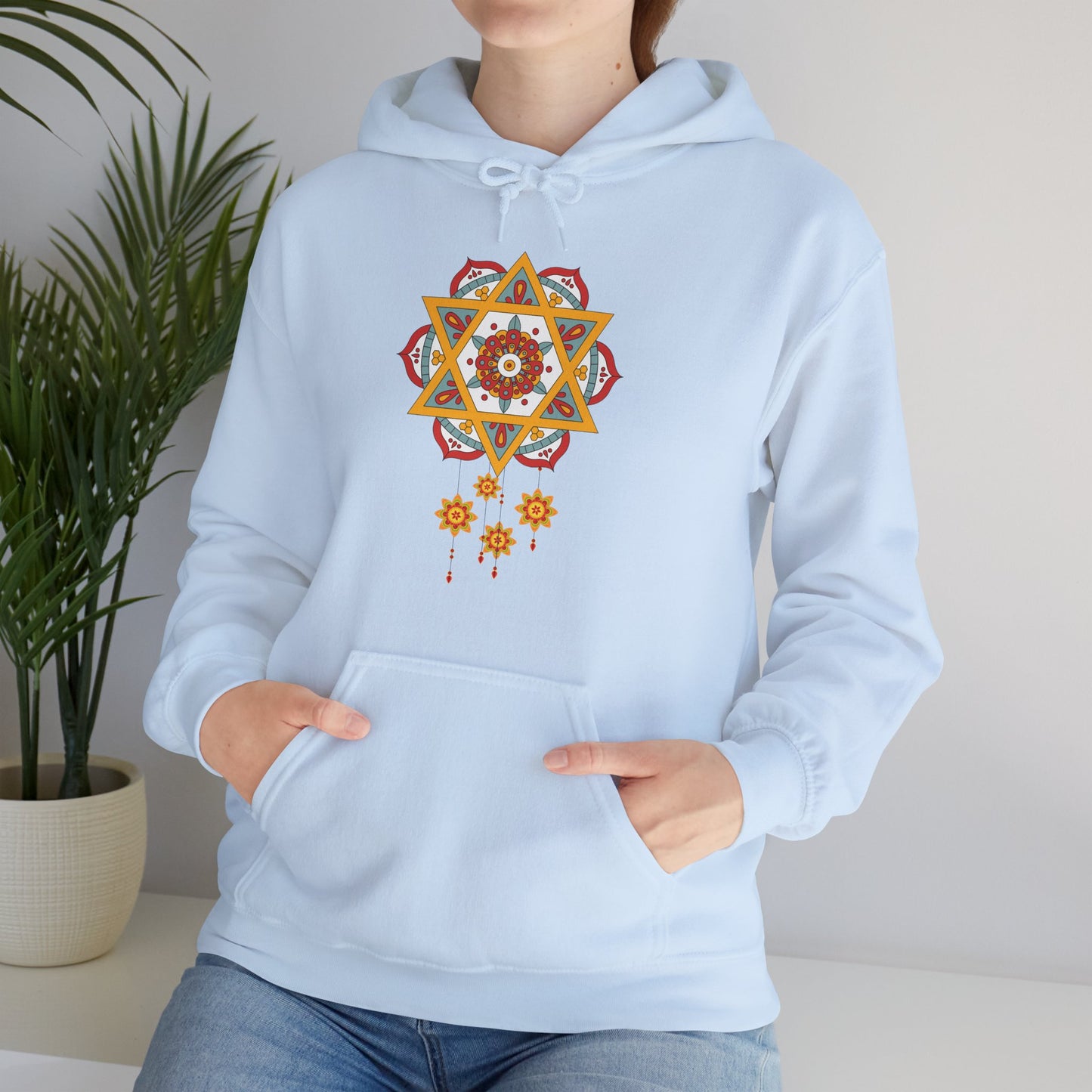 ✨Star Mandala Bloom Hoodie — Celestial Radiance Meets Earthly Grace🌸🌟🌀