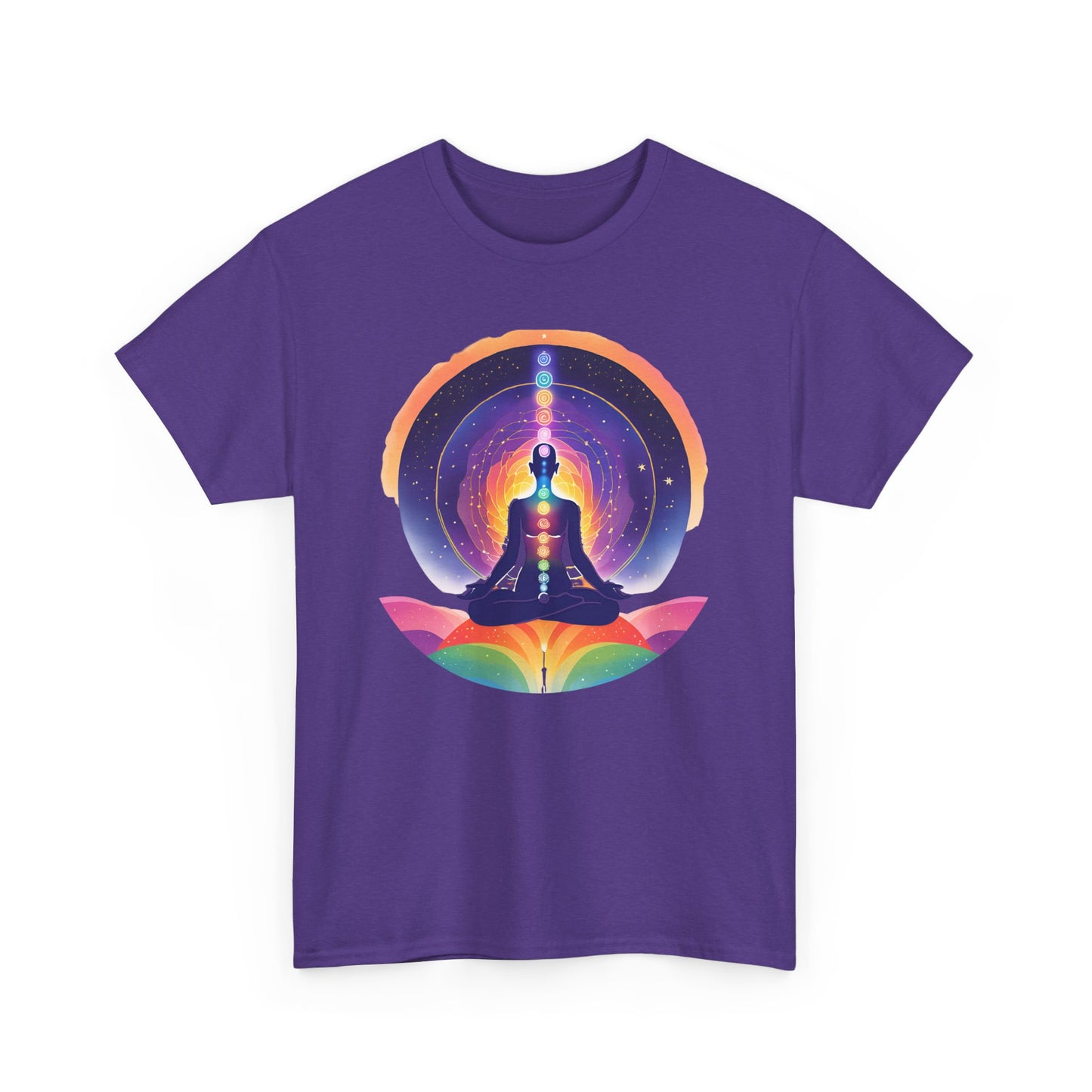 Chakra Universe Heavy Cotton Tee - Awakened Alignment