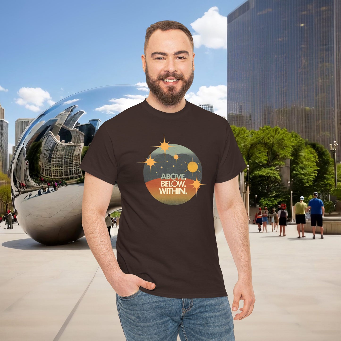 🌄 “Above. Below. Within.” — Menaste Presence Tee