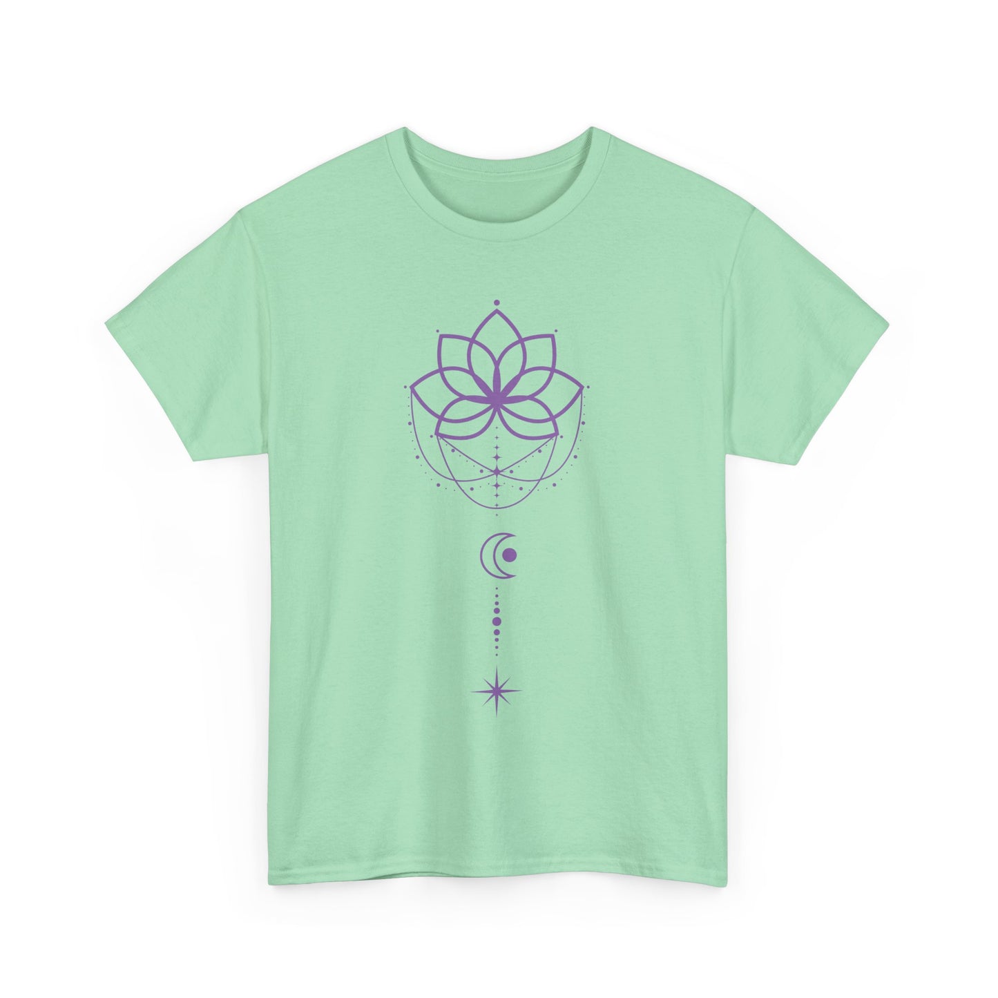 💜Celestial Grace Heavy Cotton Tee - Align with Light & Flow