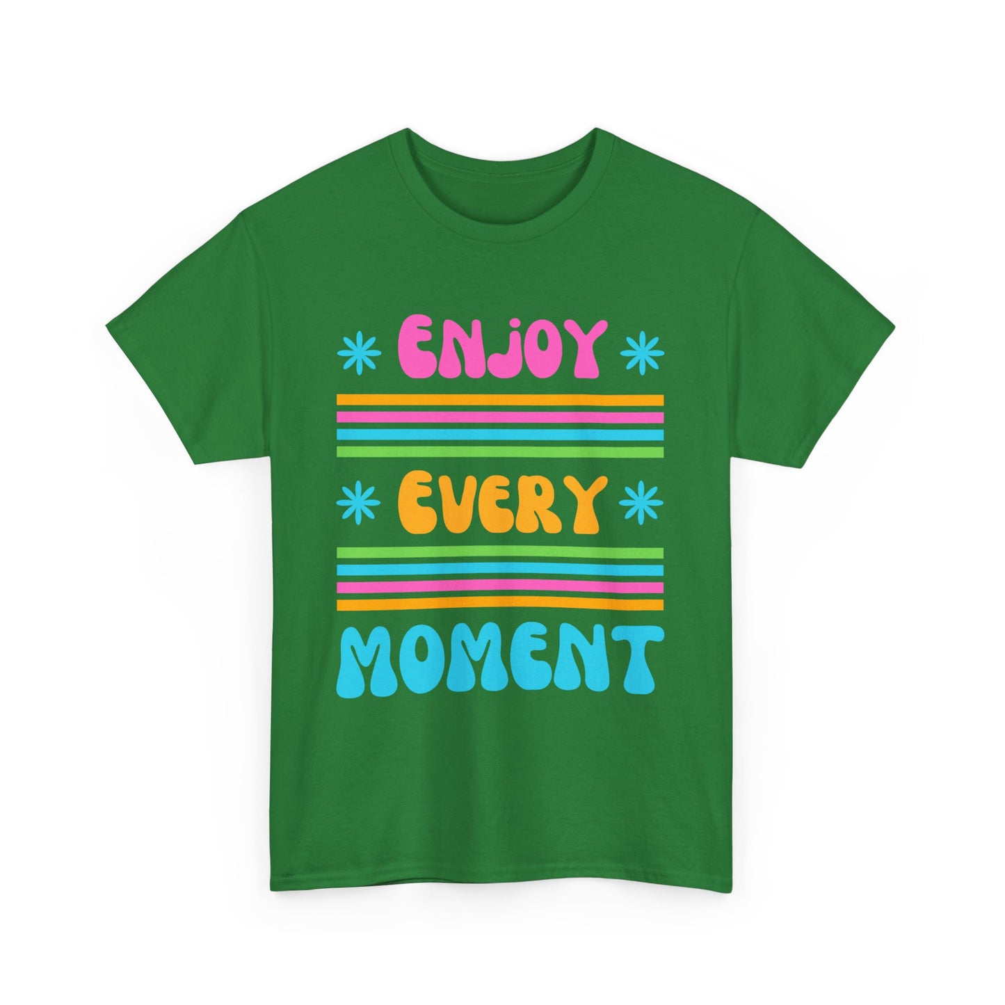 ☀️Joyflow Heavy Cotton Tee - Enjoy Every Moment - A Celebration of Now