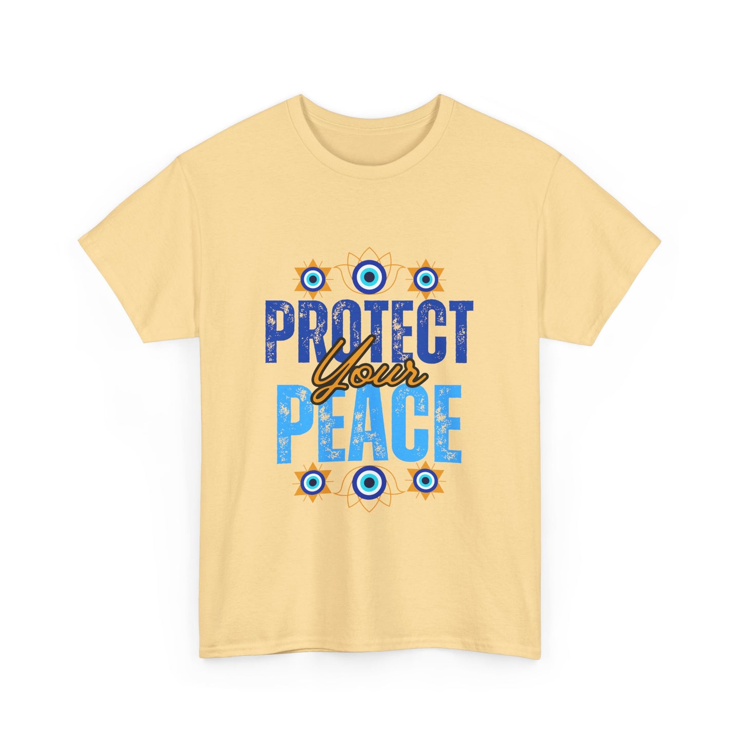 🧿Protect Your Peace Heavy Cotton Tee - Energy Guard in Style