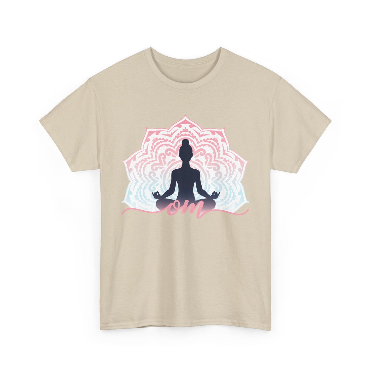 “Om Within” - Heavy Cotton Tee - Peaceful Presence & Mandala Energy