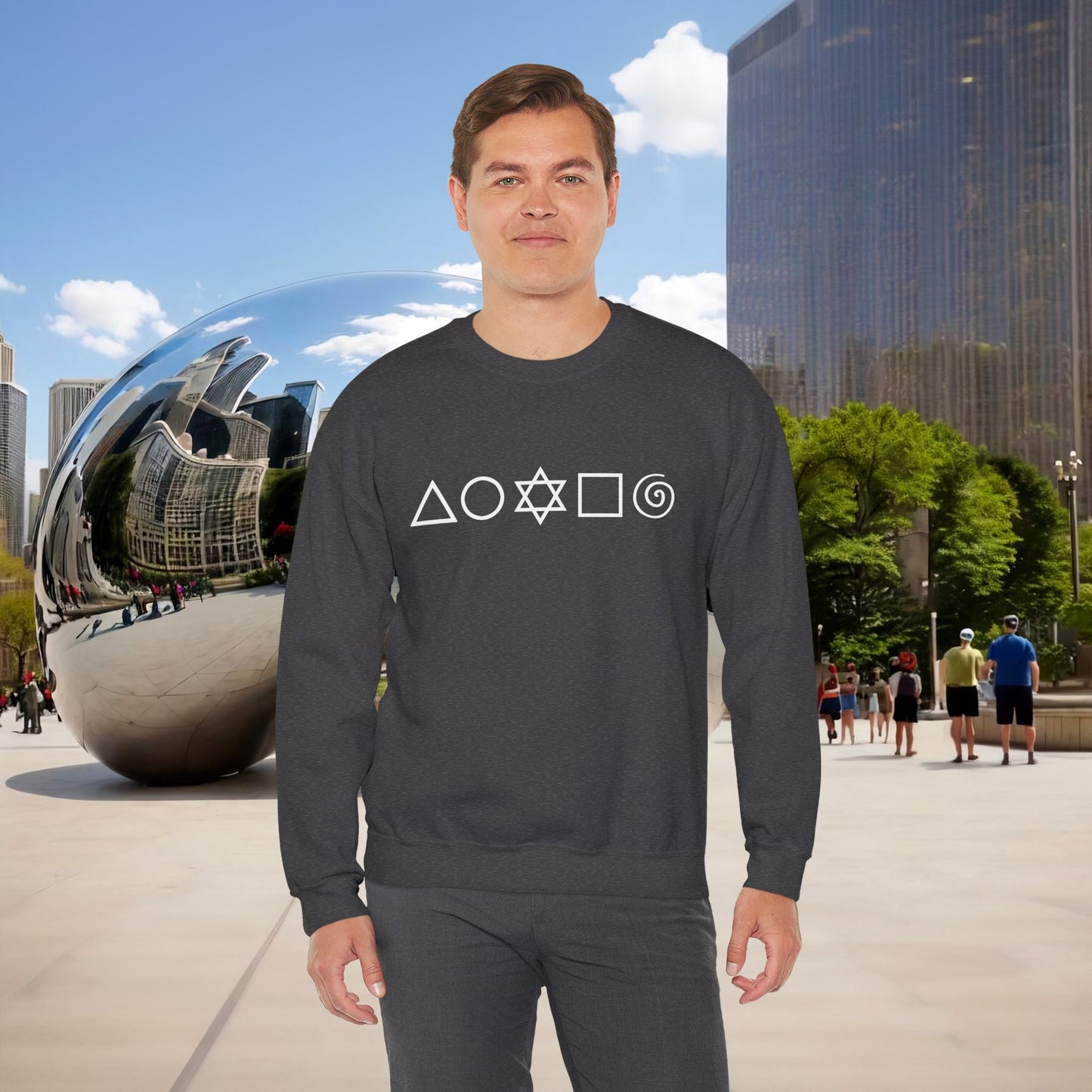 🜂🌑🜁 Menaste "THE FIVE ELEMENTS" — Signature Crewneck Sweatshirt