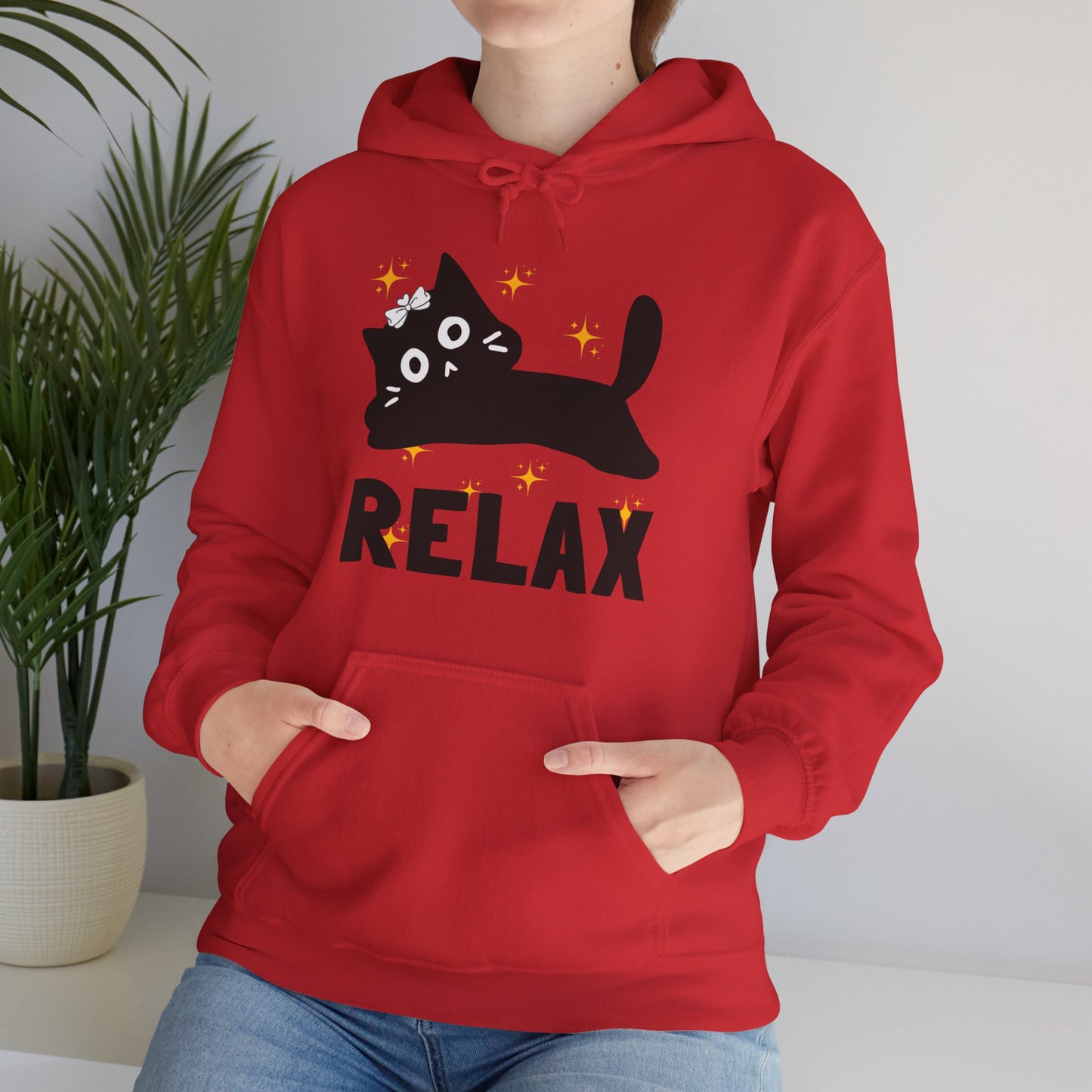 🐱Relax Hoodie — Trust the Divine, Live Like a Cat: Stay In the Moment✨🌿