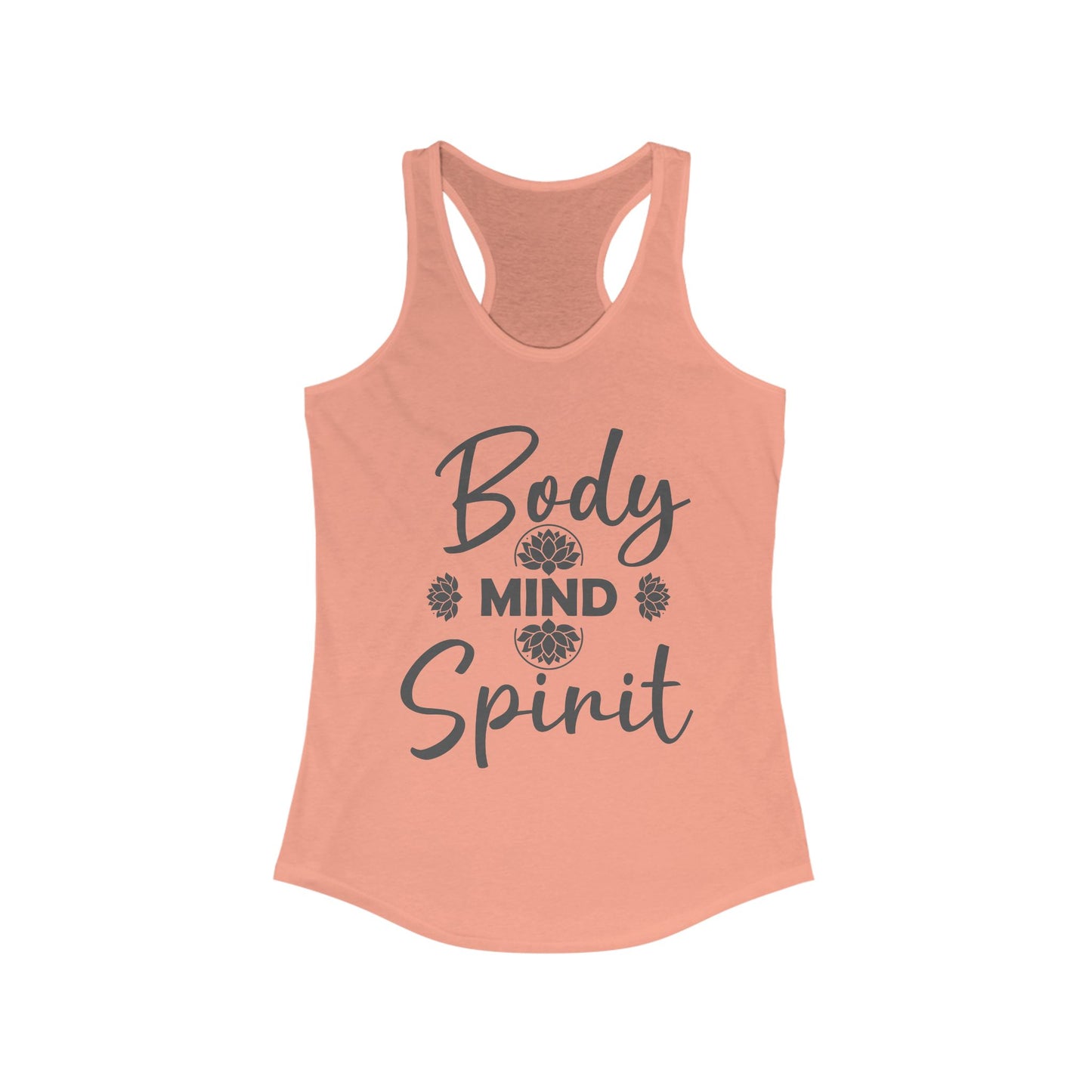 "Body · Mind · Spirit" - Alignment Women's Racerback Tank - Motivational Women's Workout Top