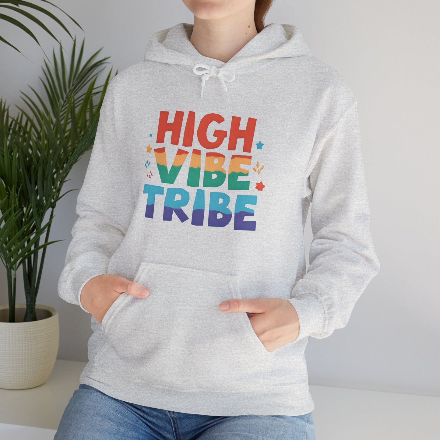 🌿High Vibe Tribe Hoodie – Spiritual Community Energy | Positive Vibes Unisex Hoodie✨🌀