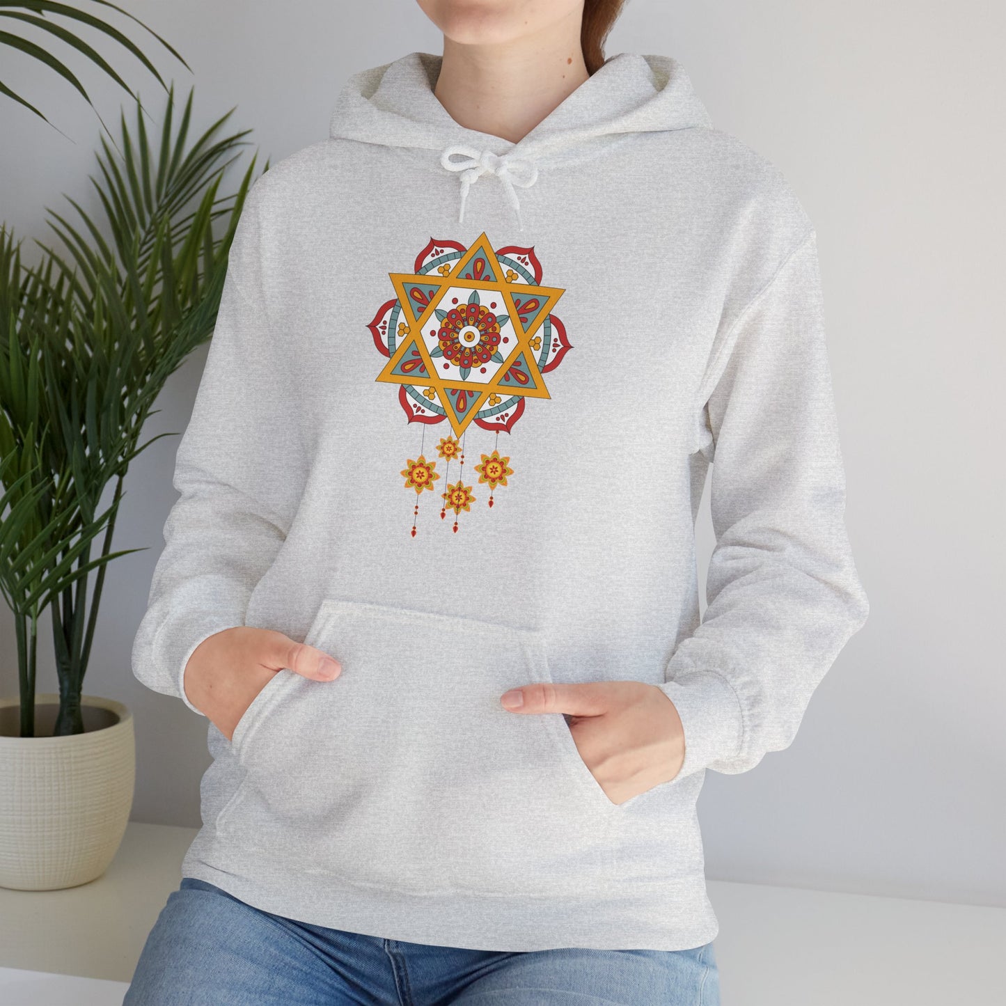 ✨Star Mandala Bloom Hoodie — Celestial Radiance Meets Earthly Grace🌸🌟🌀