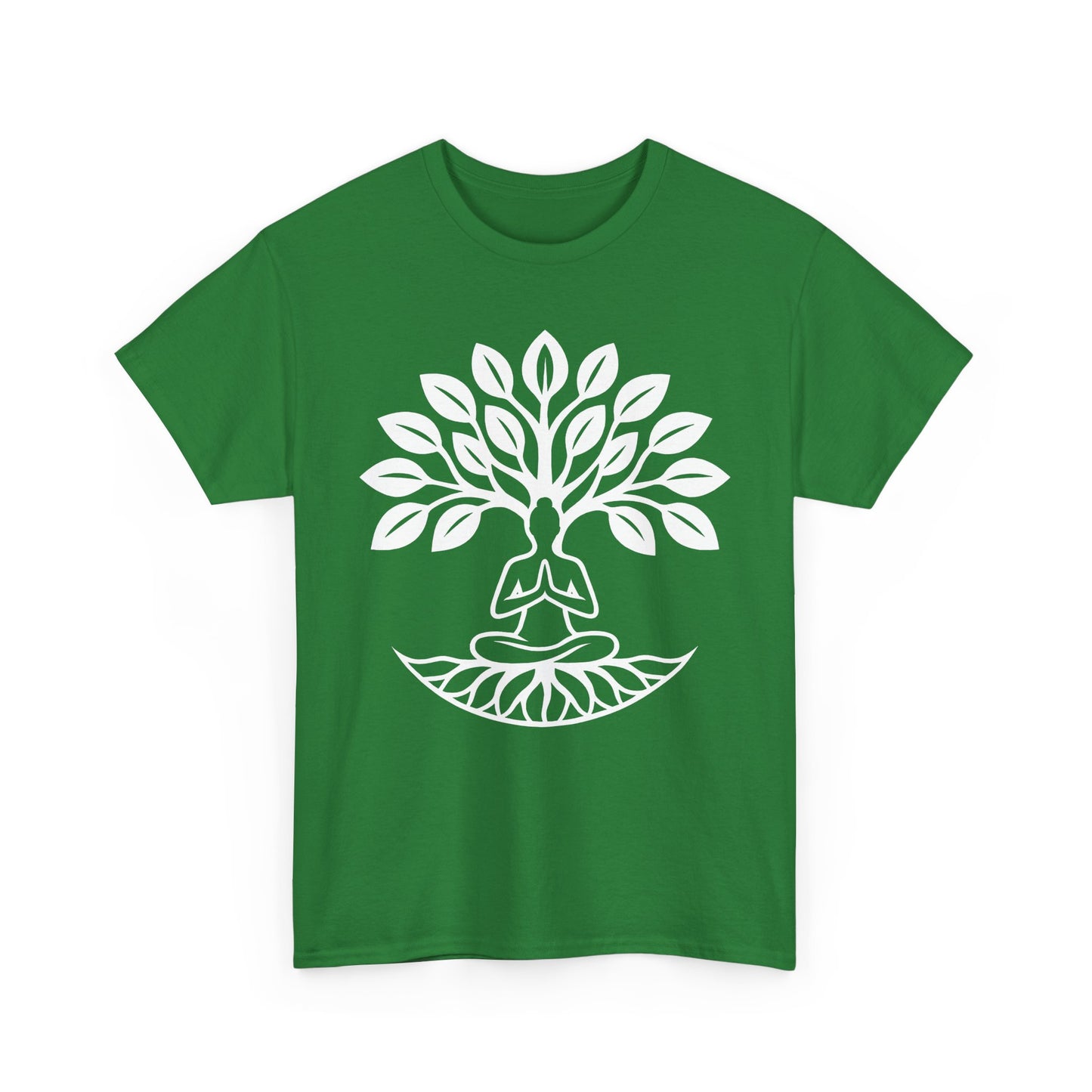 "Rooted in Presence" - Tree of Life & Meditative Balance Heavy Cotton Tee