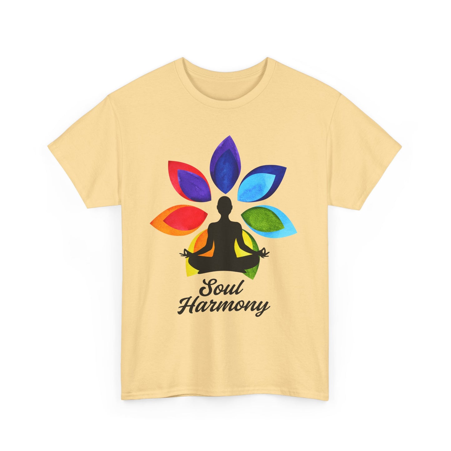 Soul Harmony Chakra Heavy Cotton Tee - Embrace Inner Peace in Style