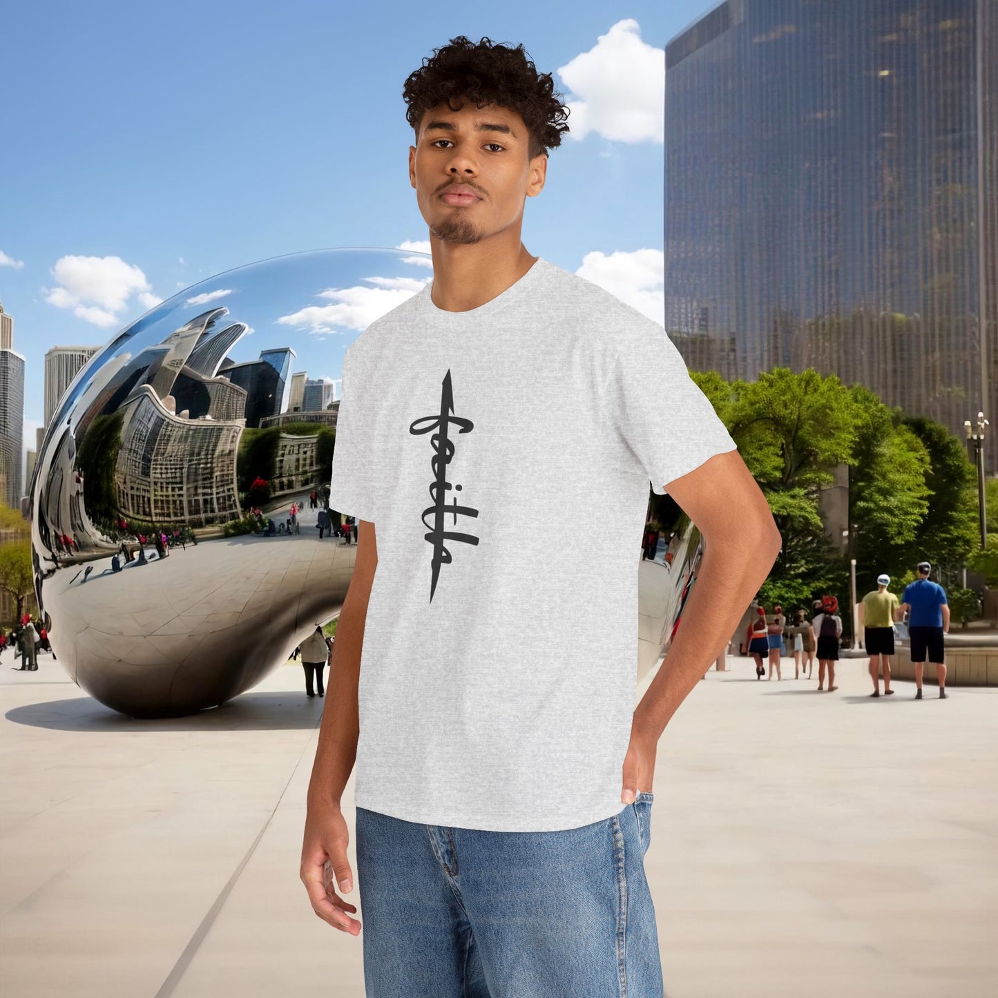 ALIF — stand in "FAITH” — Menaste Sacred T-Shirt