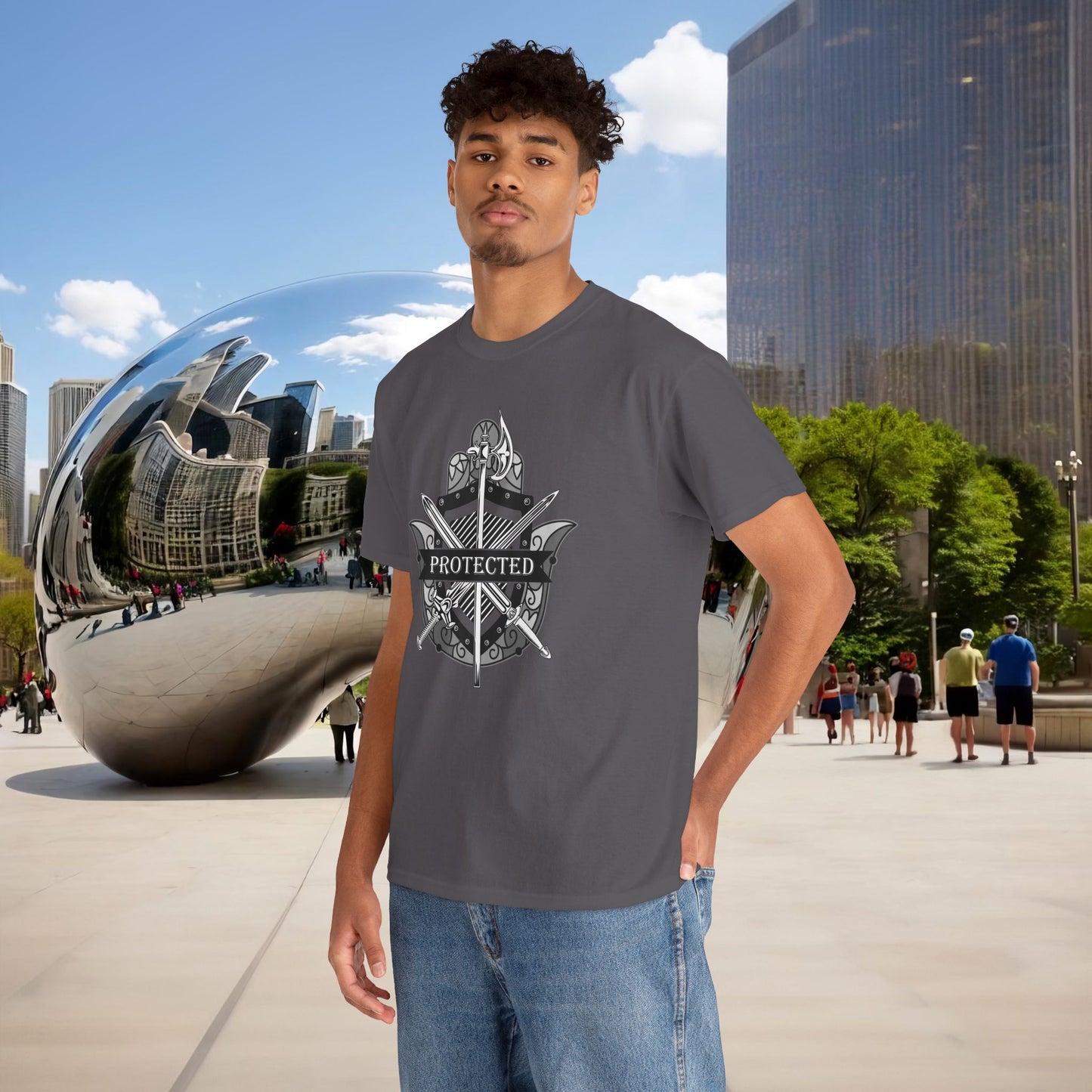 🛡️✋ PROTECTED — The Warrior’s Hamsa Shield Tee (Menaste Edition)