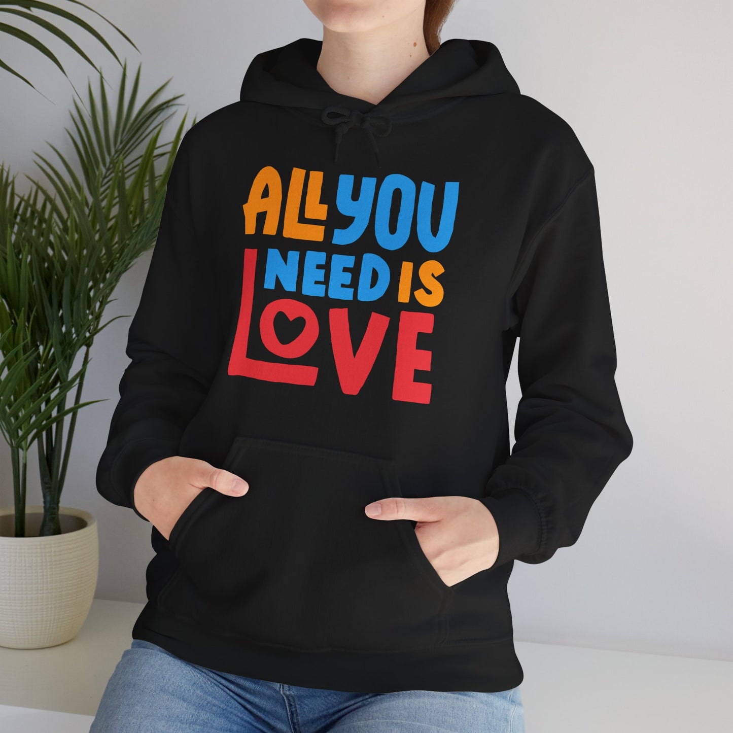 🌈All You Need Is Love Hoodie – Cozy Colorful Reminder of What Matters Most❤️🌈✨