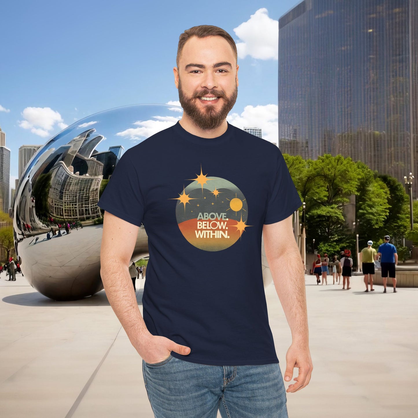 🌄 “Above. Below. Within.” — Menaste Presence Tee