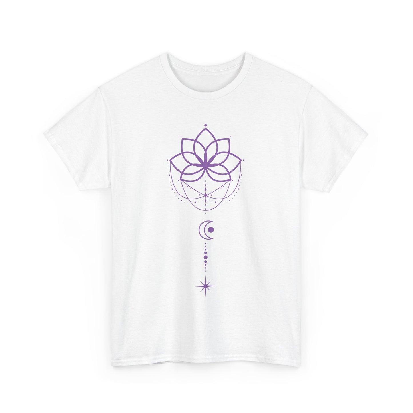 💜Celestial Grace Heavy Cotton Tee - Align with Light & Flow