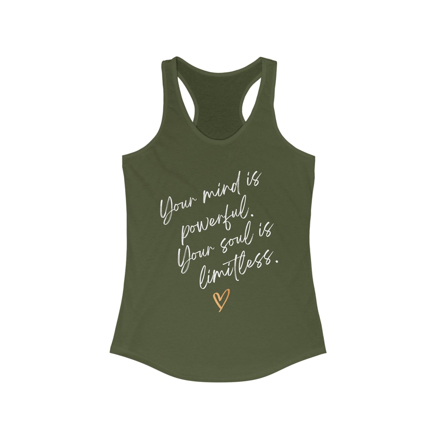 "Your Mind is Powerful, Your Soul is Limitless" - Empowerment Tank Top Wear for the Mindful Woman