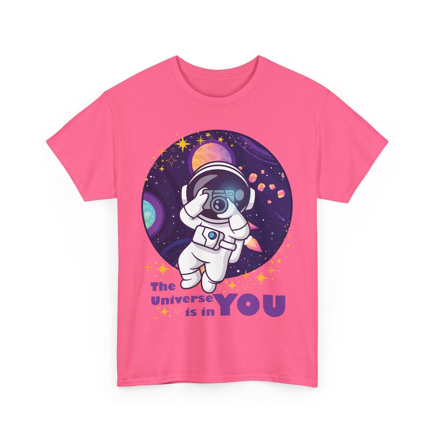 The Universe Is in You - Cosmic Explorer Heavy Cotton Tee