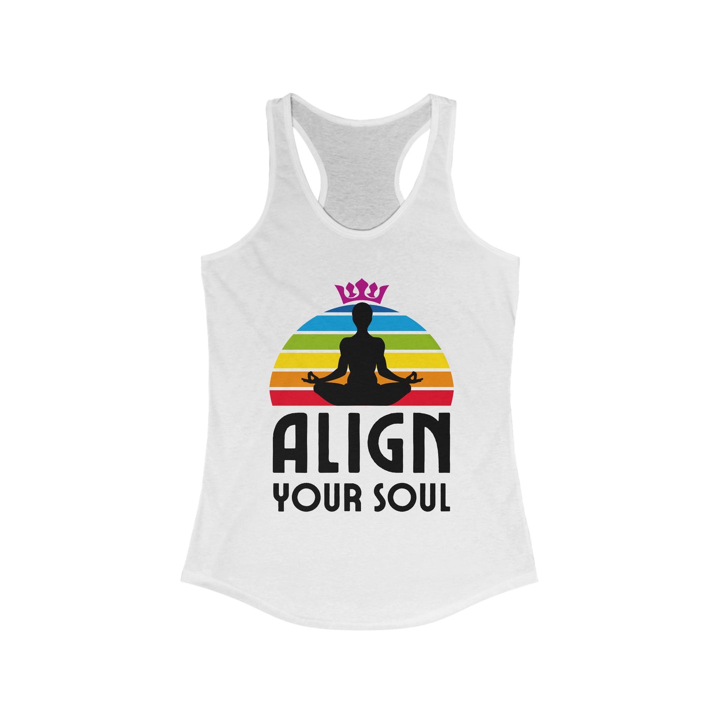 Align Your Soul Chakra Racerback Tank - Mindful Style for the Modern Spirit