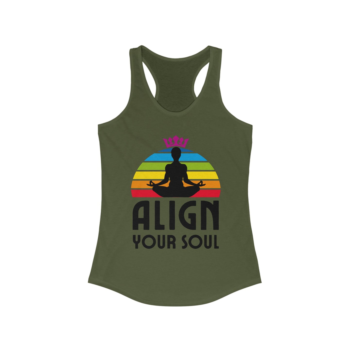 Align Your Soul Chakra Racerback Tank - Mindful Style for the Modern Spirit