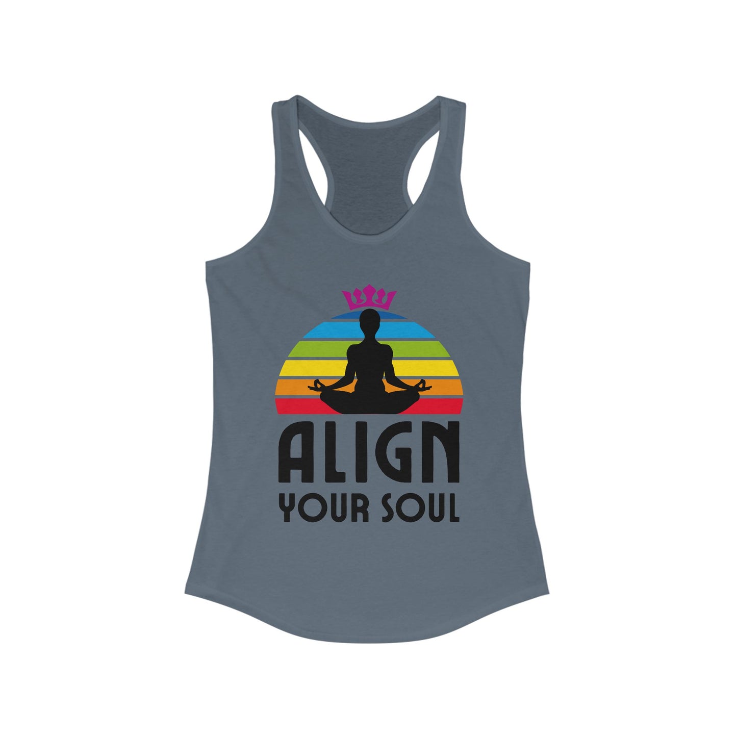 Align Your Soul Chakra Racerback Tank - Mindful Style for the Modern Spirit