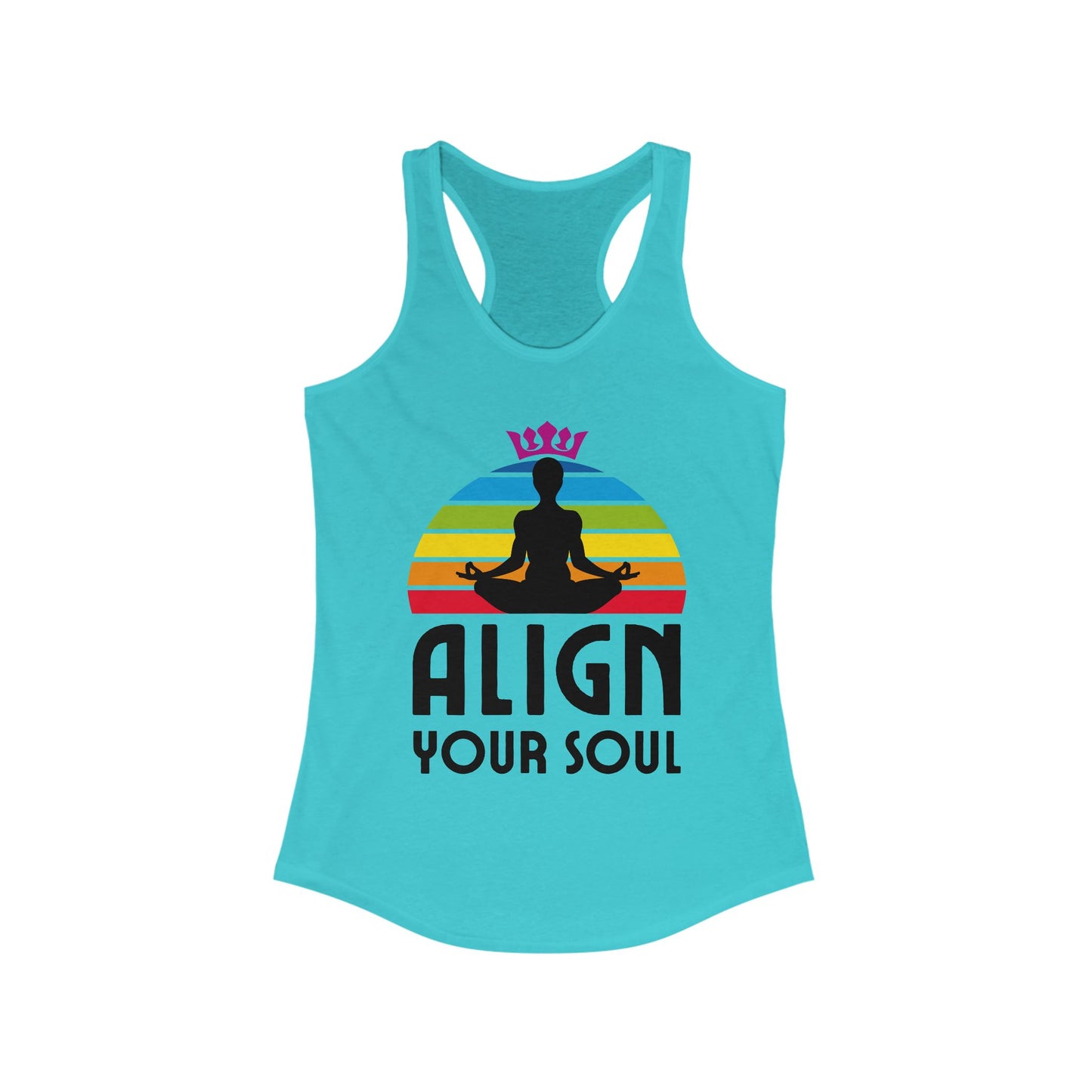 Align Your Soul Chakra Racerback Tank - Mindful Style for the Modern Spirit