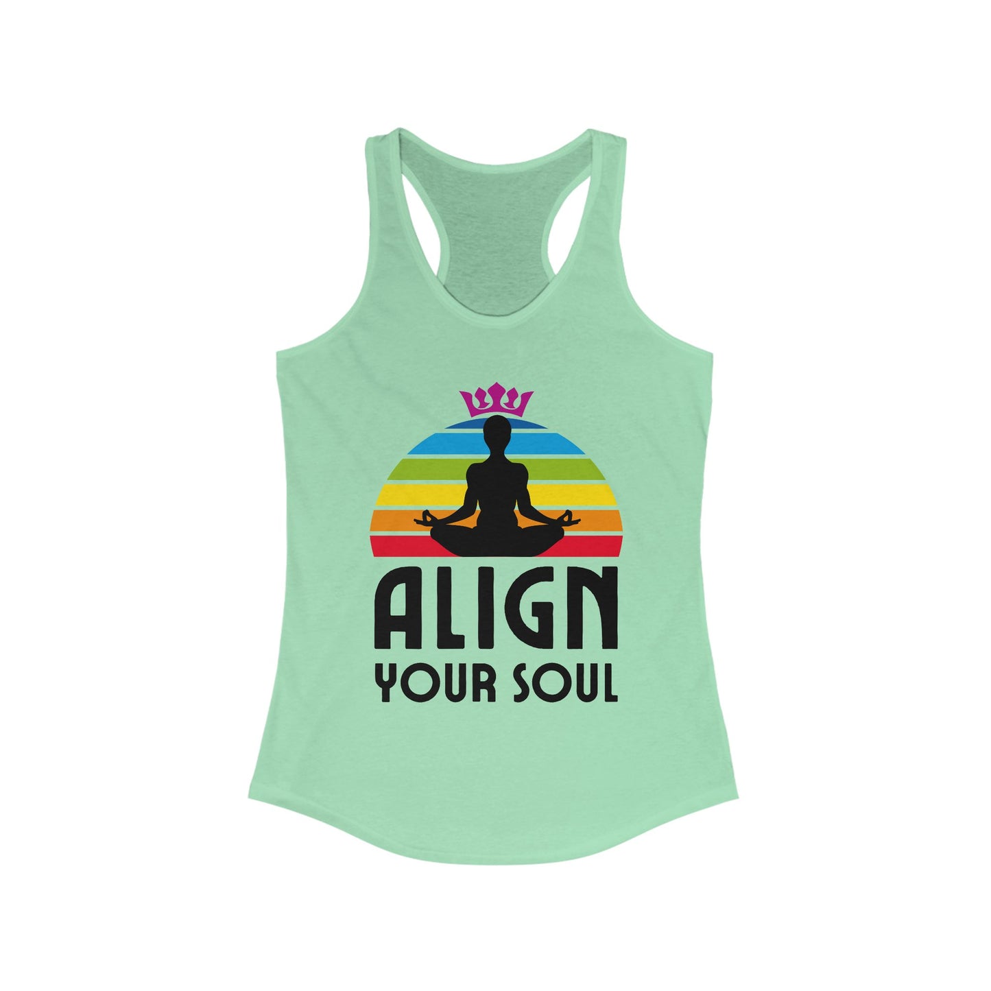 Align Your Soul Chakra Racerback Tank - Mindful Style for the Modern Spirit