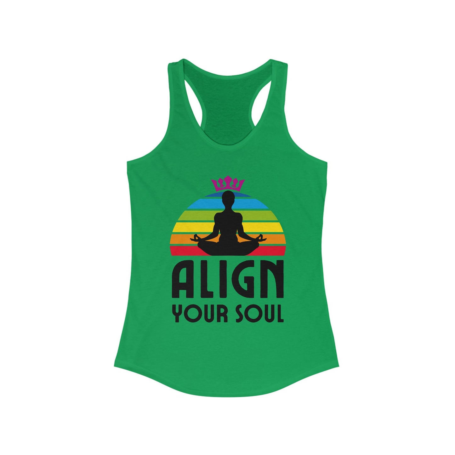 Align Your Soul Chakra Racerback Tank - Mindful Style for the Modern Spirit