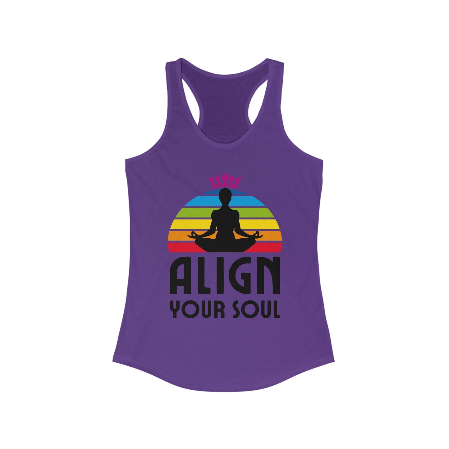 Align Your Soul Chakra Racerback Tank - Mindful Style for the Modern Spirit