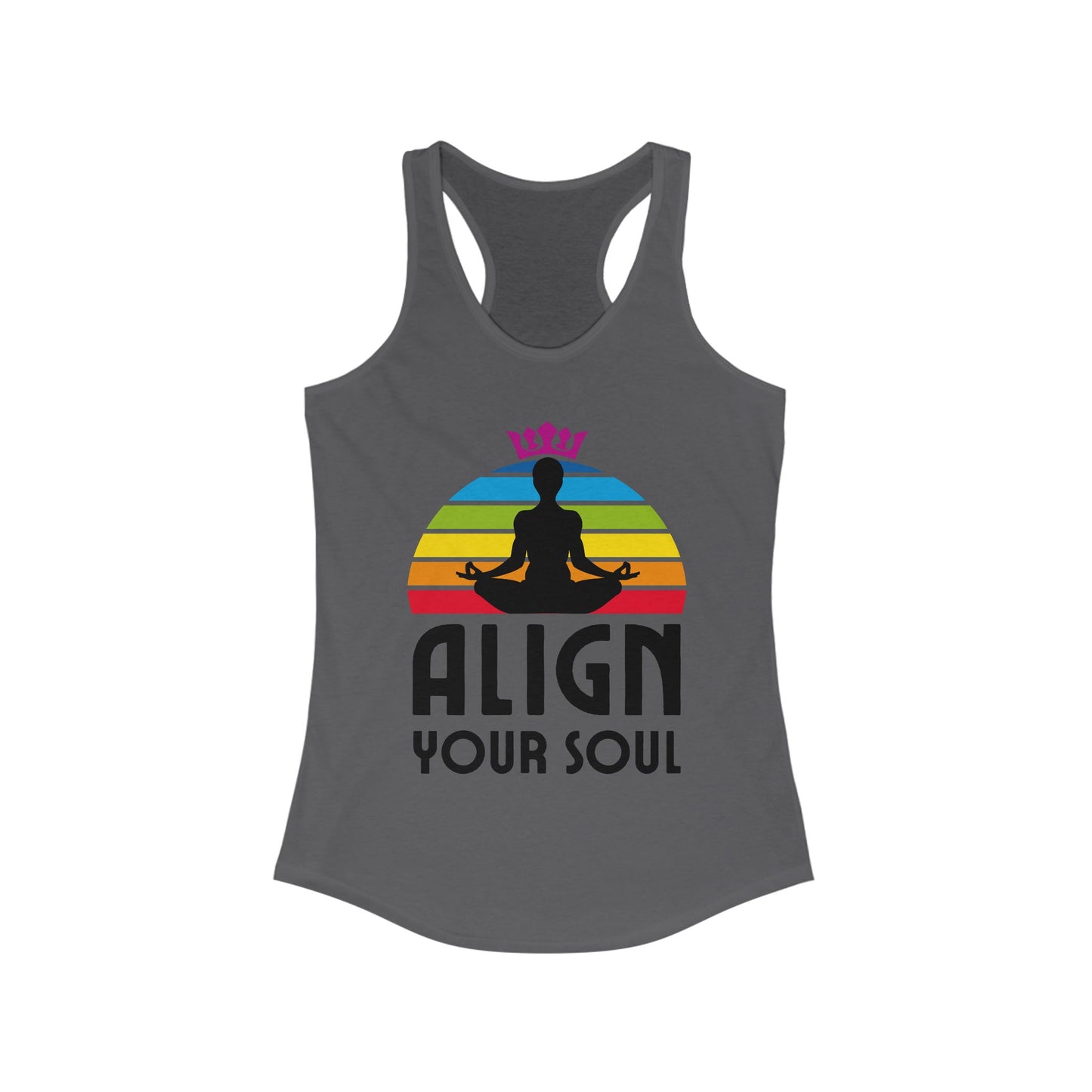 Align Your Soul Chakra Racerback Tank - Mindful Style for the Modern Spirit