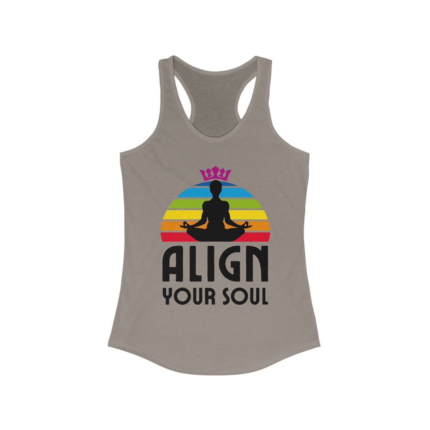 Align Your Soul Chakra Racerback Tank - Mindful Style for the Modern Spirit