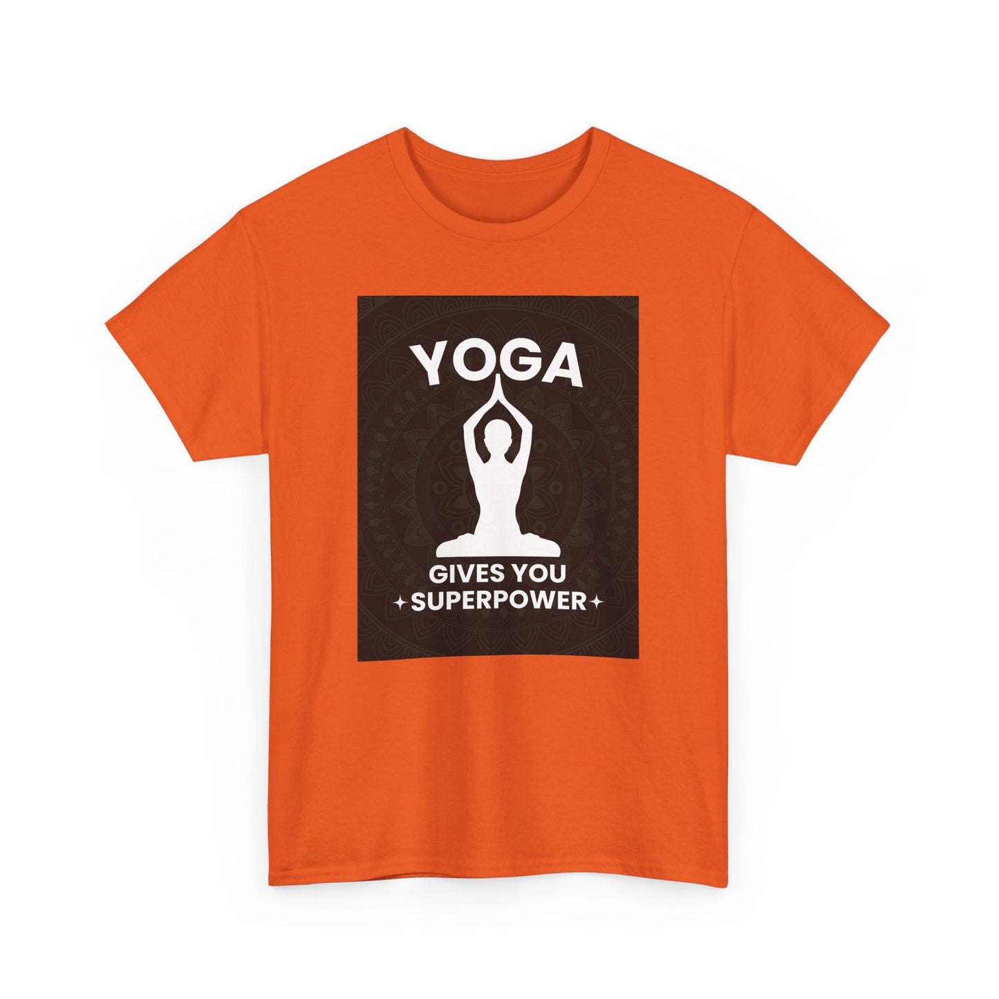 Yoga Gives You Power Heavy Cotton Tee - Strength in Stillness