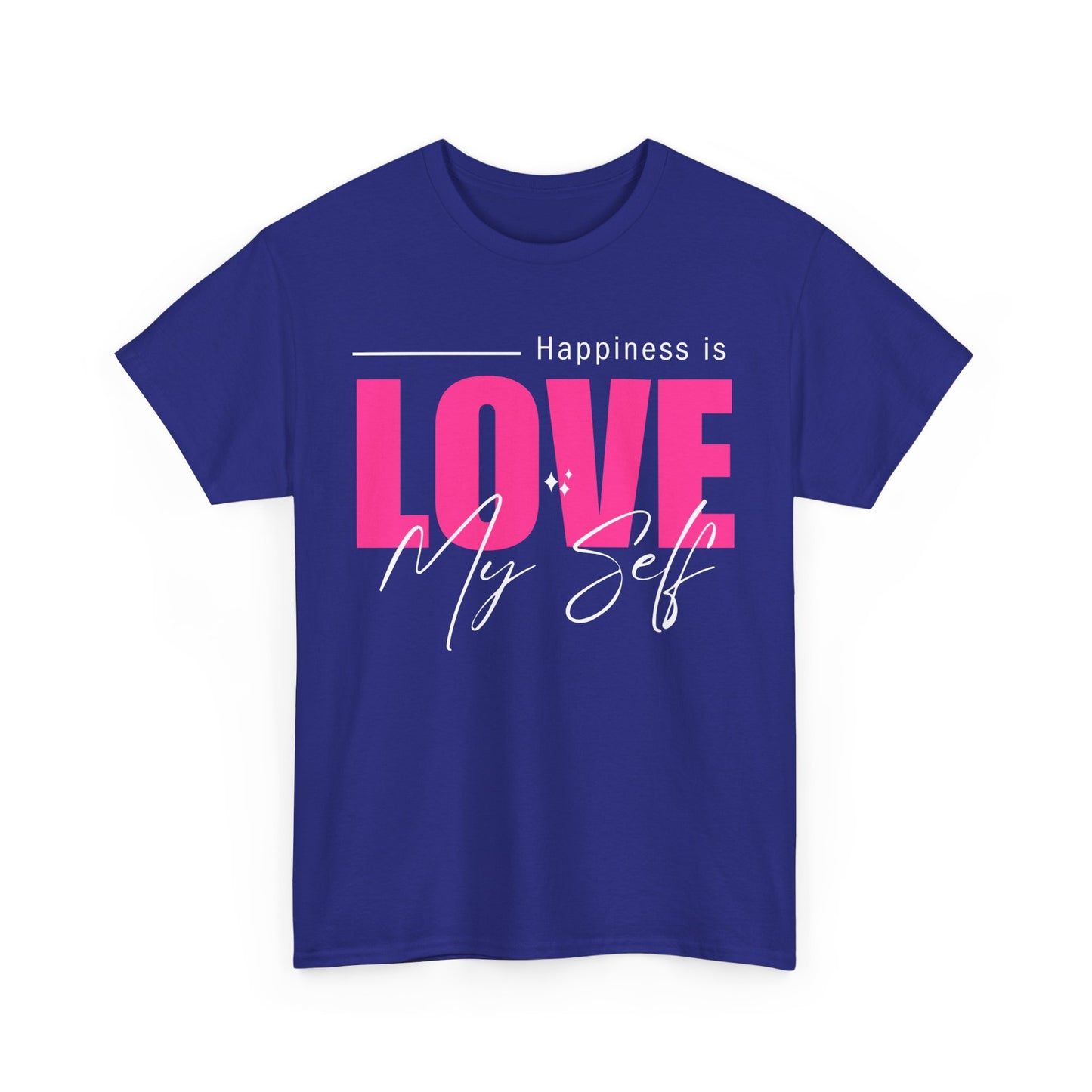 Self-Love Manifesto Heavy Cotton Tee - Happiness Begins Within