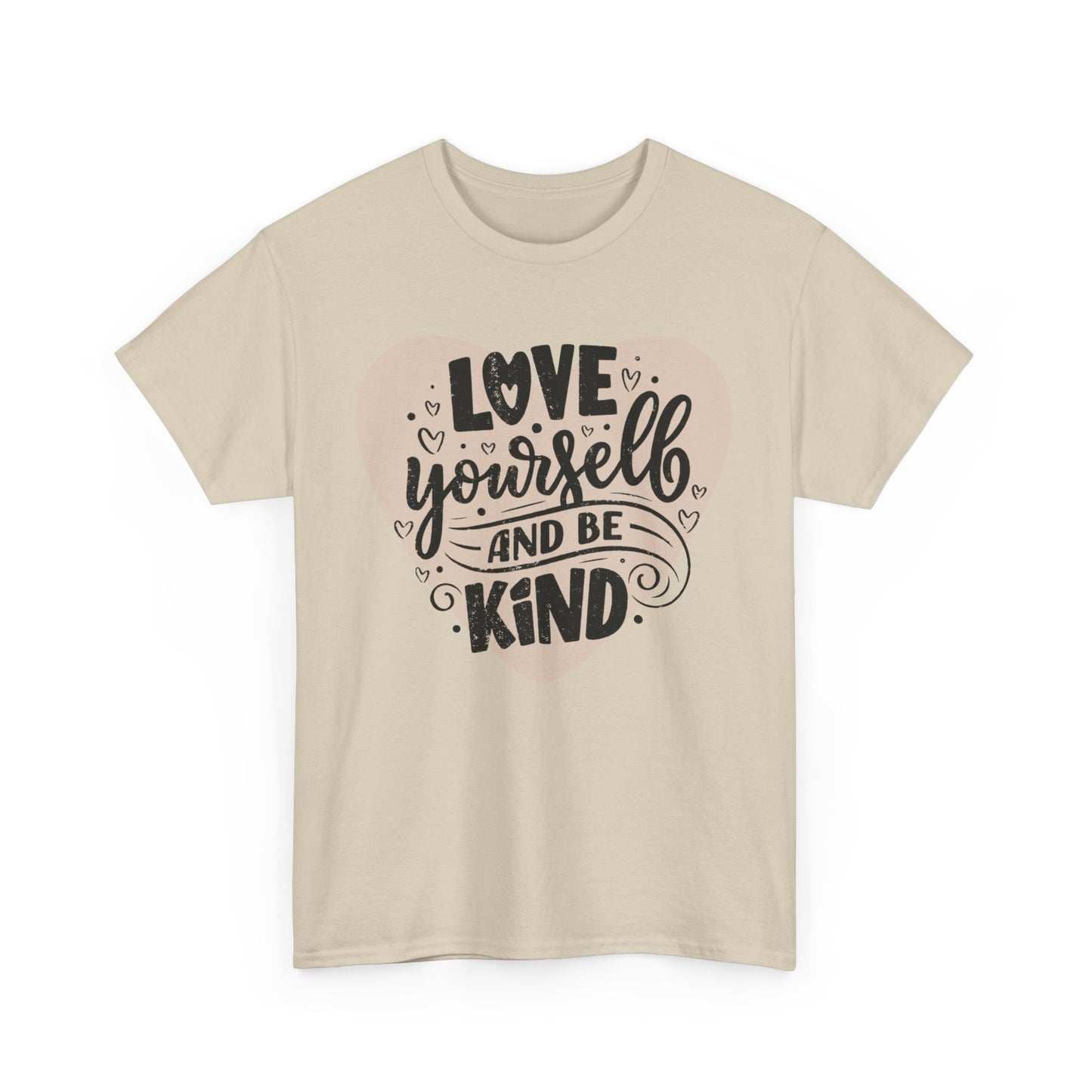 💖Heart Light Heavy Cotton Tee - Love Begins Within