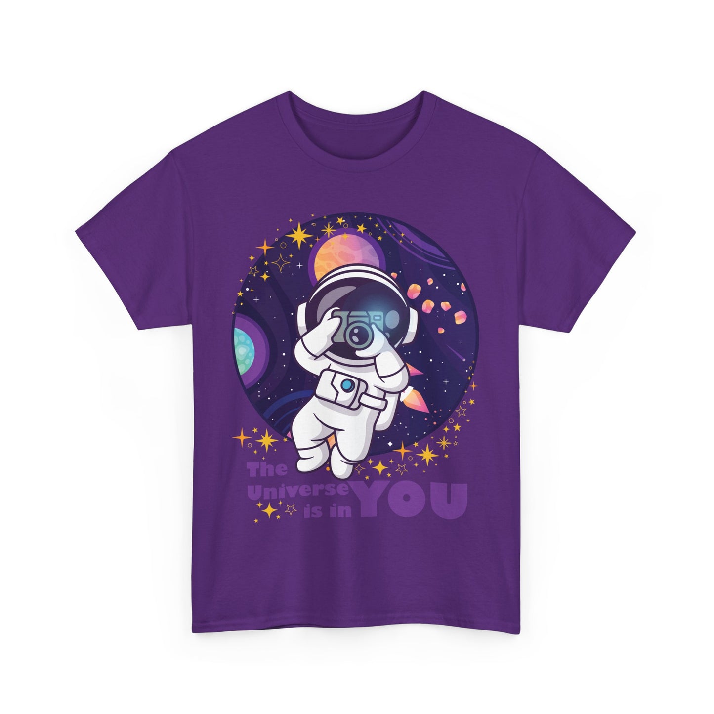 The Universe Is in You - Cosmic Explorer Heavy Cotton Tee