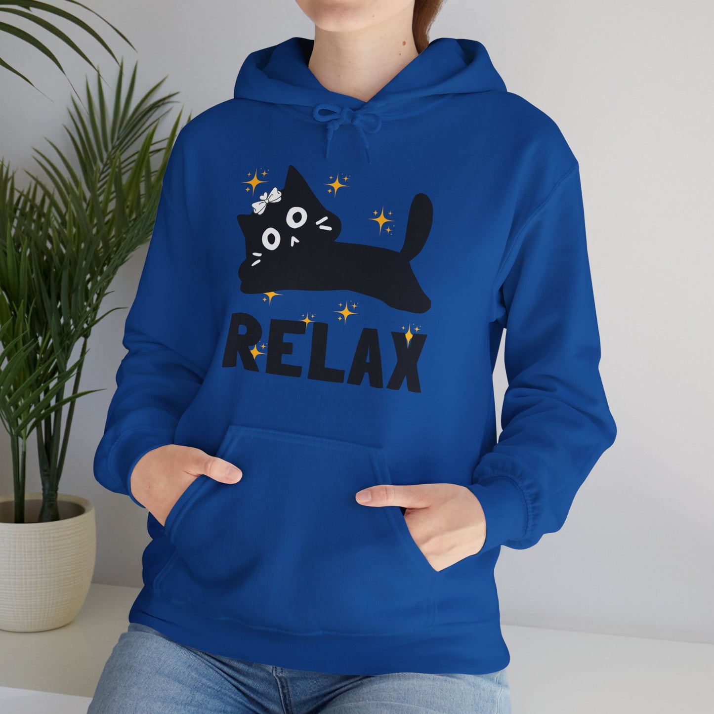 🐱Relax Hoodie — Trust the Divine, Live Like a Cat: Stay In the Moment✨🌿