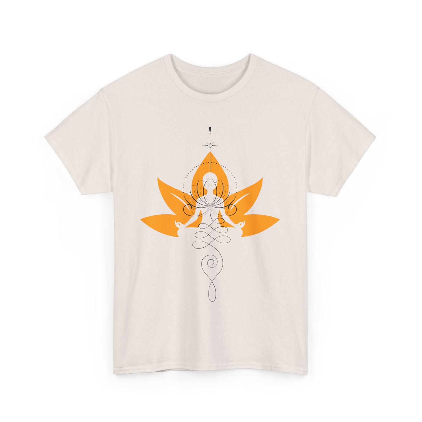 So Above, So Below Heavy Cotton Tee - Lotus & Meditative Spirit