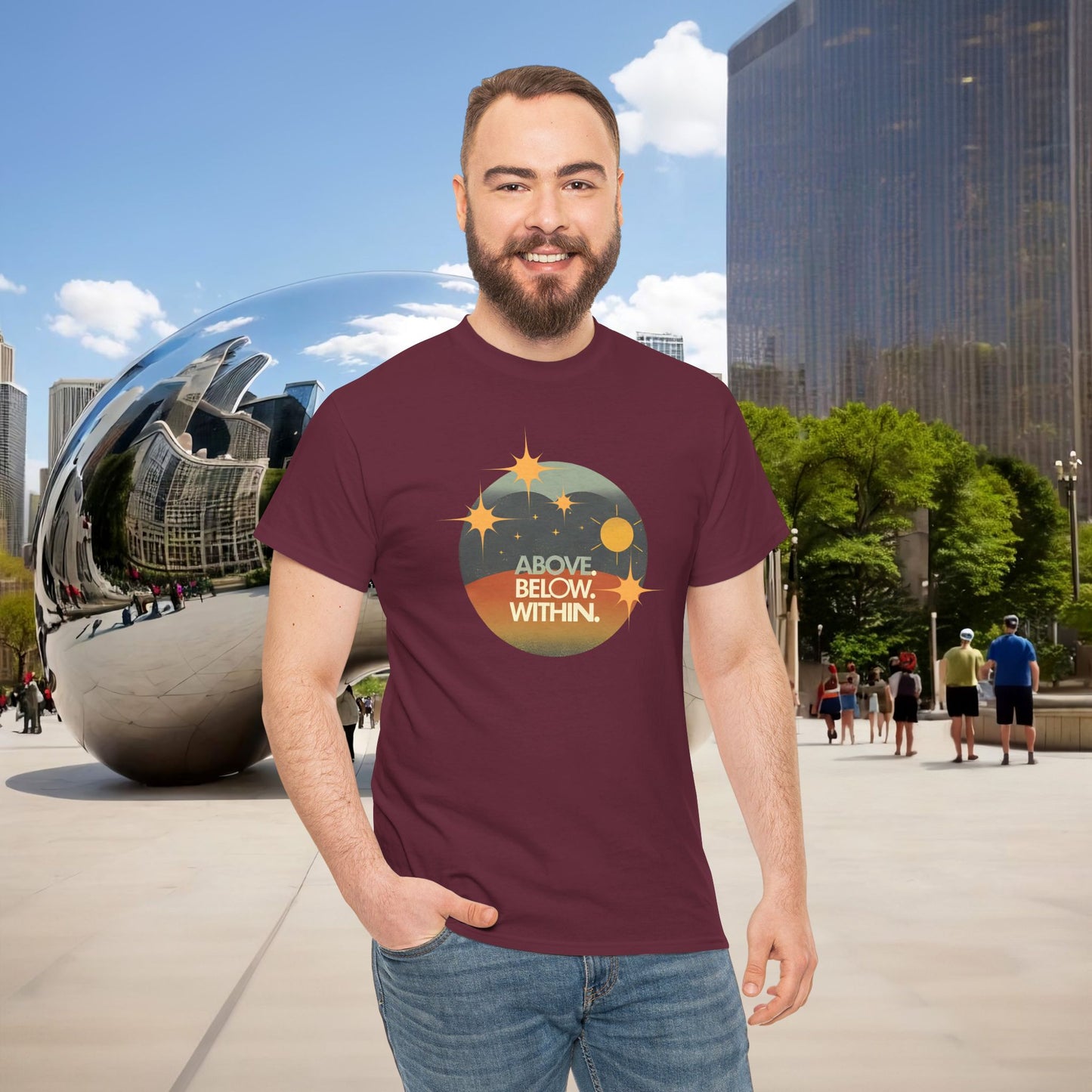 🌄 “Above. Below. Within.” — Menaste Presence Tee