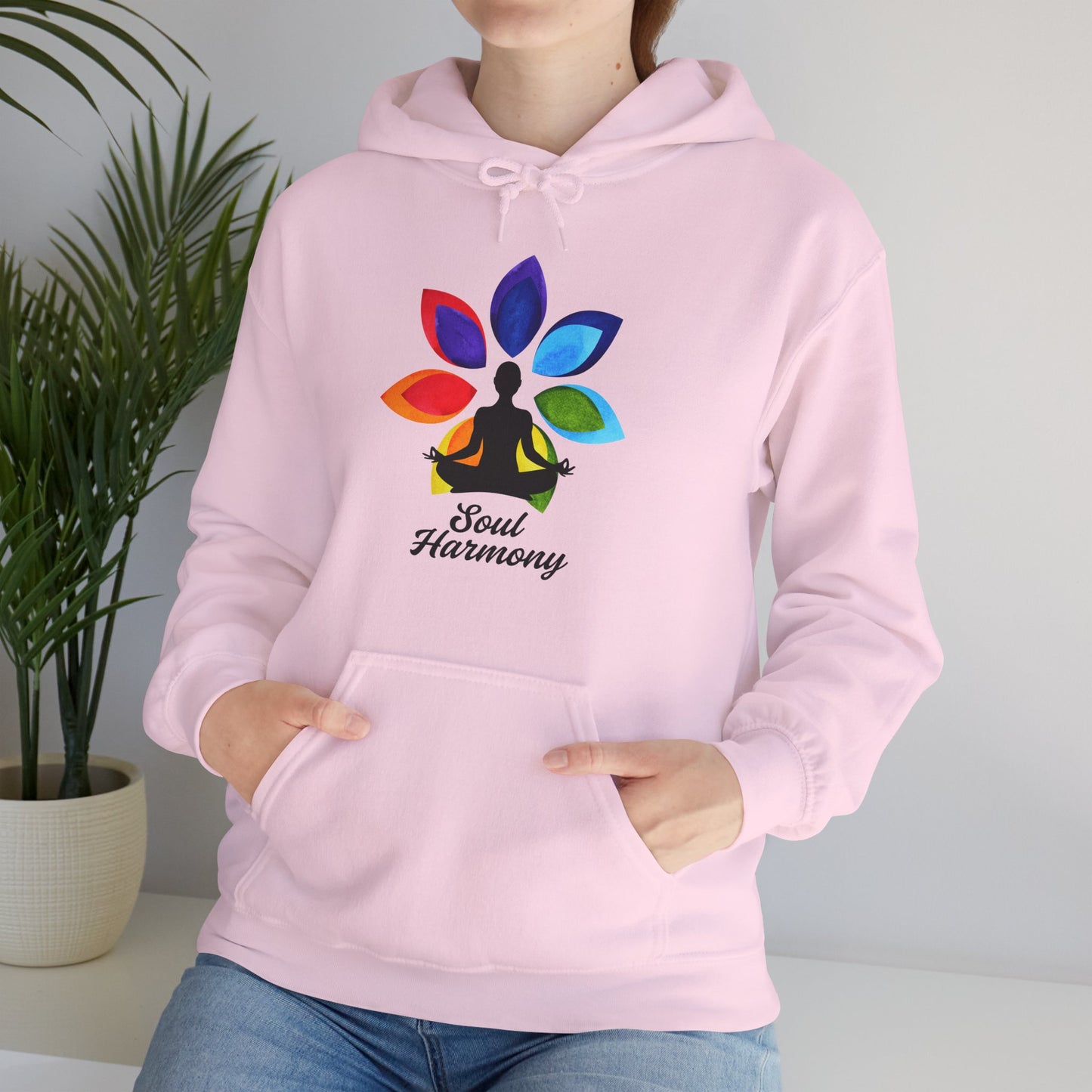 🌸Soul Harmony Hoodie – Meditative Lotus Chakra Alignment🧘‍♀️🌈✨