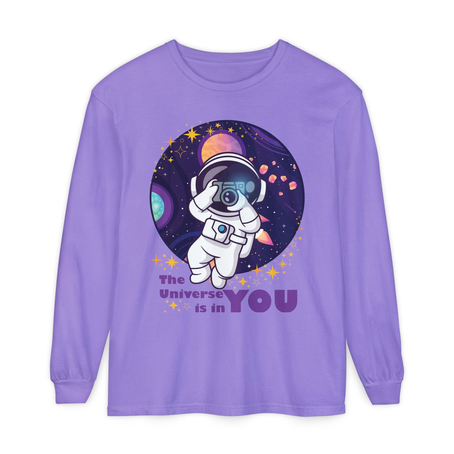 🌌The Universe Is in You - Cosmic Long Sleeve Tee
