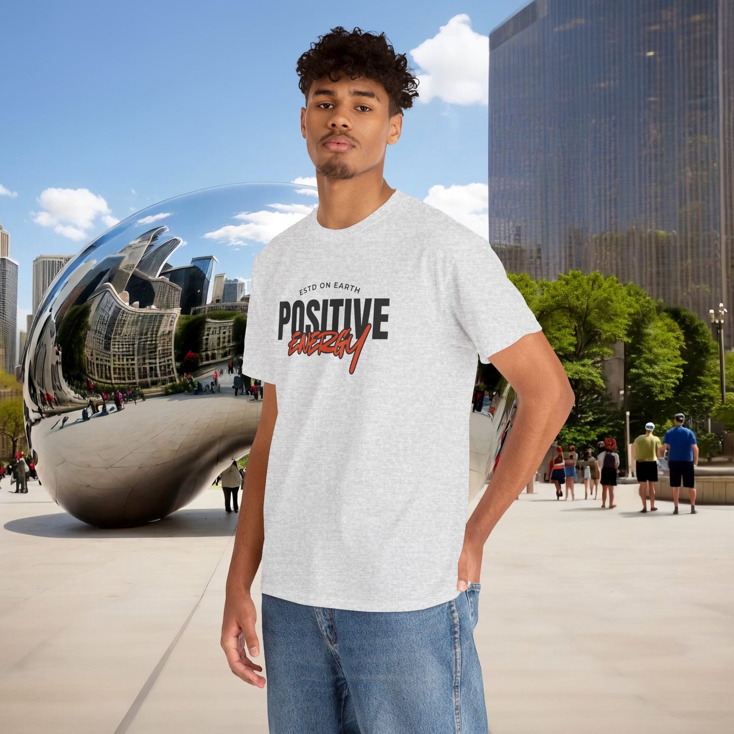 ⚡ Menaste “Positive Energy” — Grounded Radiance T-Shirt