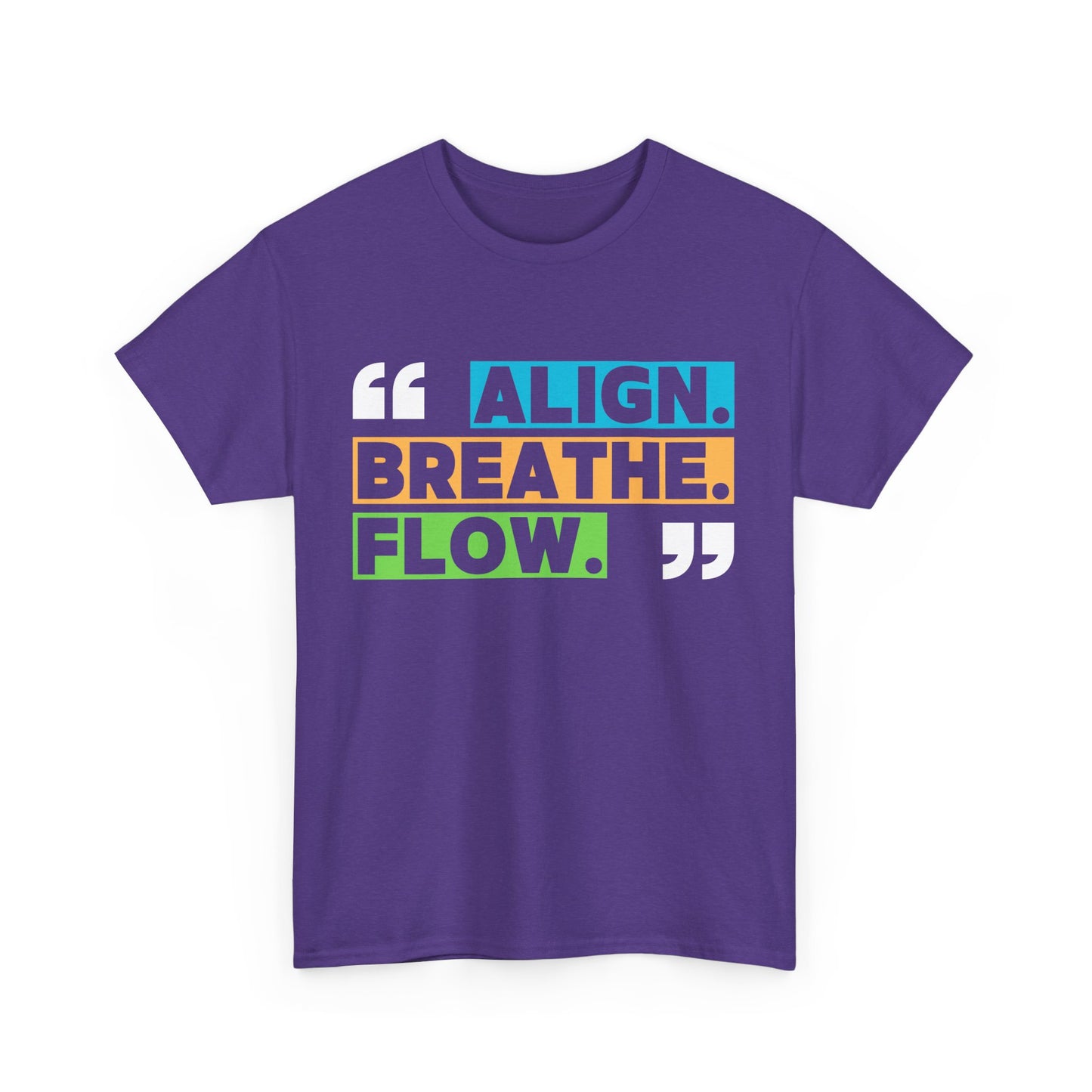 Align • Breathe • Flow - Motivating Vibe Heavy Cotton Tee