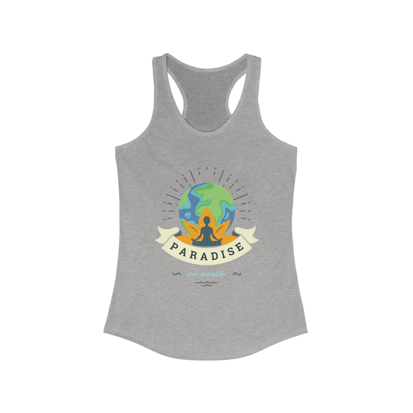 Paradise Within – Earth, Lotus & Meditation Racerback Tank
